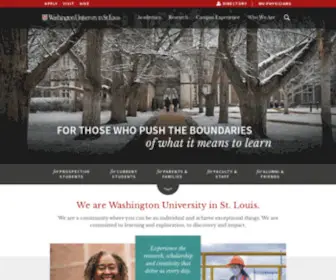 Wustl.edu(Washington University) Screenshot