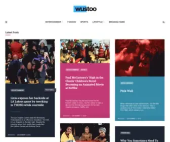 Wustoo.com(Entertainment hub) Screenshot