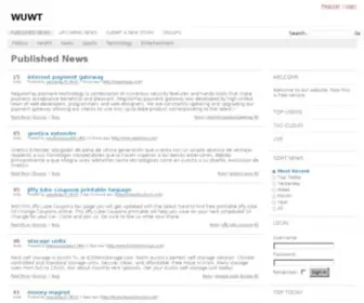 Wuwt.net(Your Source for Social News and Networking) Screenshot