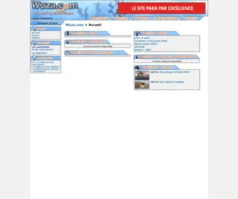 Wuza.net(Le portail parachutisme) Screenshot