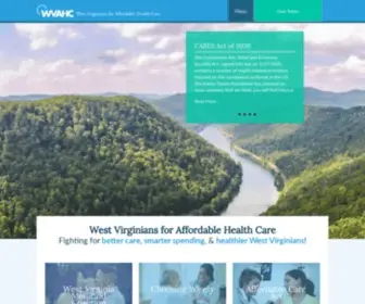 Wvahc.org(West Virginians for Affordable Health Care) Screenshot