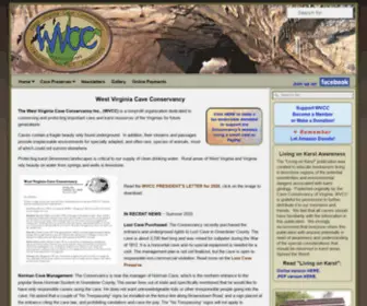 WVCC.net(West Virginia Caves) Screenshot