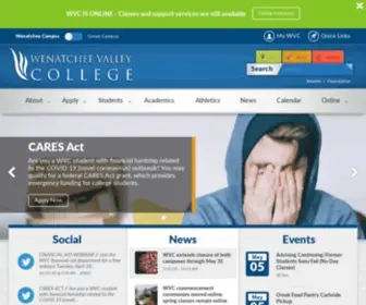 WVC.edu(Wenatchee Valley College) Screenshot
