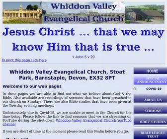 Wvec.org.uk(Whiddon Valley Evangelical Church Barnstaple Devon England) Screenshot