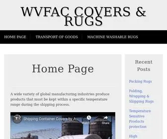 Wvfac.org(WVFAC Covers & Rugs) Screenshot