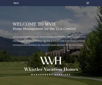 WVhmanagement.com(We at WVH Management are an innovative vacation rental management firm) Screenshot