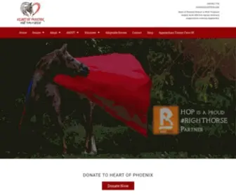 Wvhorserescue.org(Heart of Phoenix Rescue) Screenshot