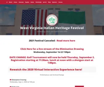 Wvihf.com(43rd West Virginia Italian Heritage Festival) Screenshot