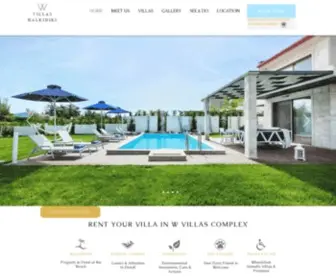 Wvillashalkidiki.com(Villas Halkidiki) Screenshot