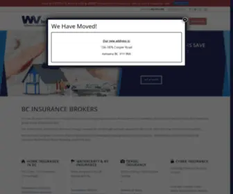 Wvins.ca(Group Insurance Discounts For Union Members in BC) Screenshot