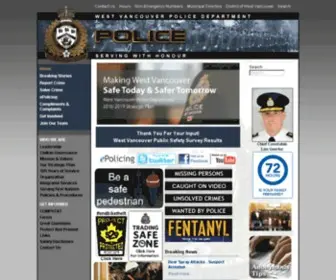 WVPD.ca(West Vancouver Police have a new website) Screenshot