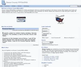 Wvroane.net(Roane County WVGenWeb) Screenshot