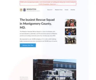 WVRS.org(The Wheaton Volunteer Rescue Squad) Screenshot