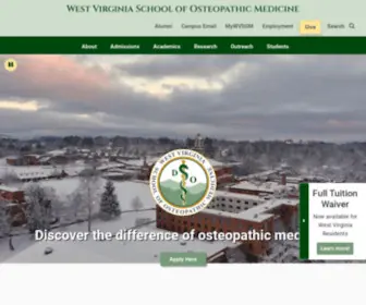 Wvsom.edu(West Virginia School of Osteopathic Medicine) Screenshot