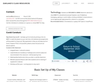 WVssearland.com(EARLAND'S CLASS RESOURCES) Screenshot