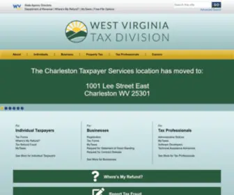 Wvtax.gov(West Virginia Tax Division) Screenshot