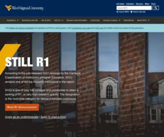 Wvu.com(West Virginia University) Screenshot