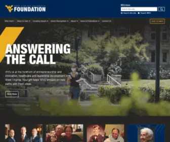 Wvuf.org(WVU Foundation at West Virginia University) Screenshot