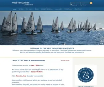 WVYC.ca(West Vancouver Yacht Club) Screenshot