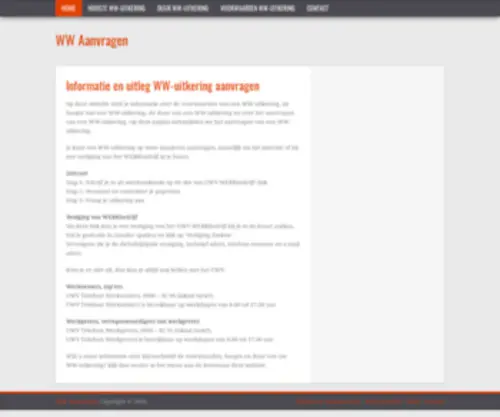 WW-AAnvragen.nl(WW Aanvragen) Screenshot