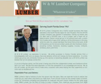 WW-Lumber.com(W & W Lumber Company) Screenshot