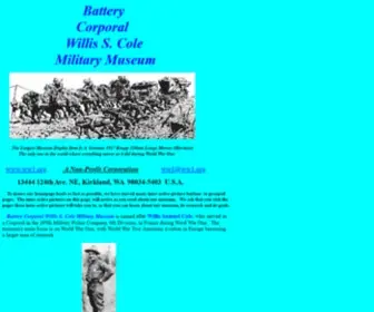 WW1.org(Btry Cpl WS Cole Military Museum) Screenshot