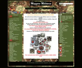 WW2Militaria.biz(WW1,WW2 Italian) Screenshot