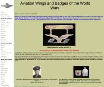 WW2Wings.com(Aviation Wings and Badges of the World Wars) Screenshot