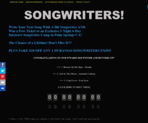 WWahm.com(Write With A Hit) Screenshot