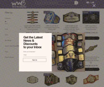 WWbelts.com(Title Belts) Screenshot