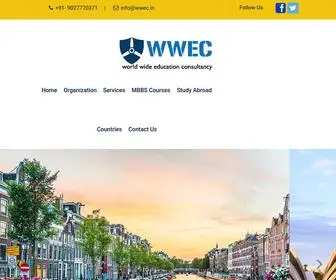 WWec.in(World Wide Education Consultancy) Screenshot