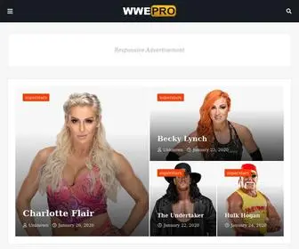WWepro.com(WWE Pro) Screenshot