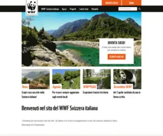 WWF-SI.ch(WWF Svizzera italiana) Screenshot