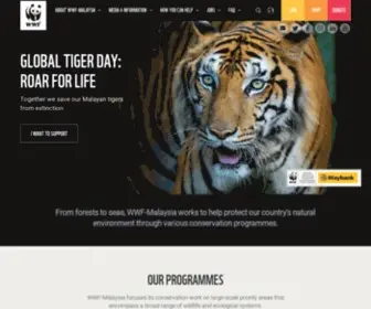 WWF.org.my(WWF-Malaysia, environmental conservation organisation) Screenshot