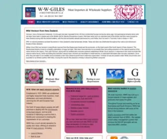 WWgiles.com(W.W.Giles (Smithfield) Ltd) Screenshot