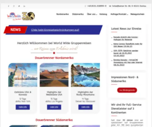 WWGR.de(World Wide Gruppenreisen GmbH) Screenshot
