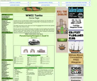 WWiitanks.co.uk(World War II/World War 2 Tanks and Armoured vehicles) Screenshot