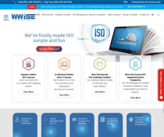 WWise-Iso-E-Learning.com(Wwise, World Wide Industrial & Systems Engineers) Screenshot
