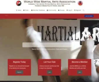 WWmaa.org(United States Martial Arts Association) Screenshot