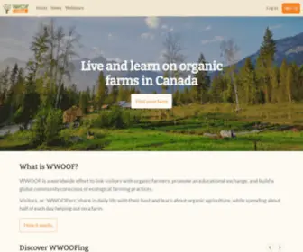 WWoof.ca(WWOOF Canada) Screenshot