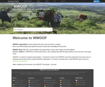 WWoofinternational.org(Live and learn on organic and sustainable properties) Screenshot