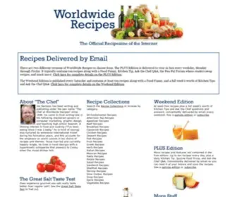 WWrecipes.com(Worldwide Recipes) Screenshot