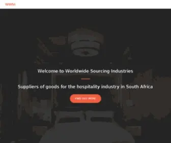 WWsi.co.za(Worldwide Sourcing Industries) Screenshot