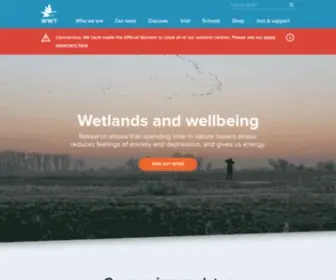 WWT.org.uk(WWT (Wildfowl & Wetlands Trust)) Screenshot