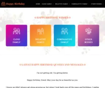 WWW-Happybirthday.com(Happy Birthday Wishes) Screenshot