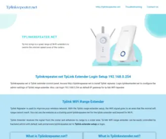 WWW-Tplinkrepaeterr.net(Tplinkrepeater.net Login Tplink Extender Setup) Screenshot