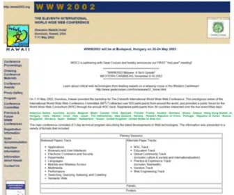 WWW2012.org(WWWEleventh International World Wide Web Conference) Screenshot