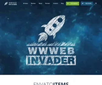 WWWebinvader.com(Portfolio Website) Screenshot