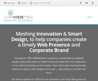 WWWebtek.com(WWWebTek Internet Services) Screenshot