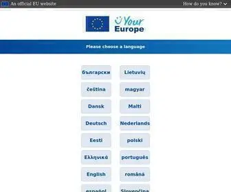 WWW.europa.eu(EUROPA) Screenshot